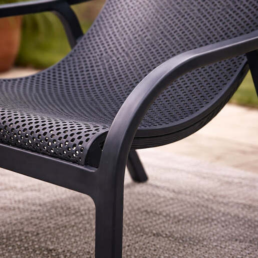 Baštenska fotelja Oriel crna