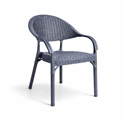 Baštenska stolica bambu antracit