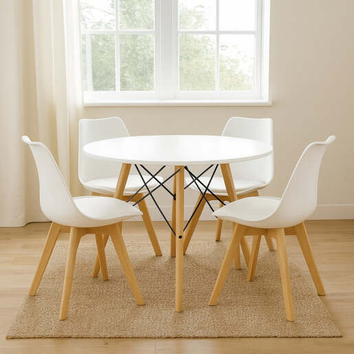 Trpezarijska stolica Oslo bela c-487