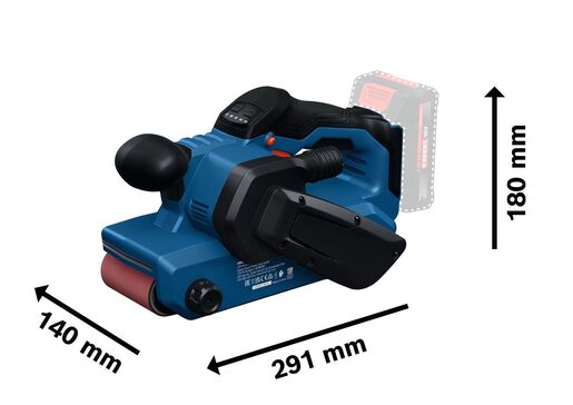 BOSCH Professional aku tračna brusilica GBS 18V-75, 75x533mm, SAMO ALAT, karton 06012C2000