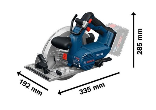 BOSCH Professional aku kružna pila GKS 18V-68-2, 1500W, 184x190mm, SAMO ALAT, karton 06016D0000