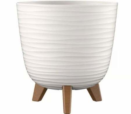 GARDINO-SAKSIJA SA NOGARIMA FINESA 30CM BELA