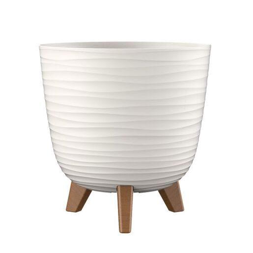 GARDINO-SAKSIJA SA NOGARIMA FINESA 25CM BELA