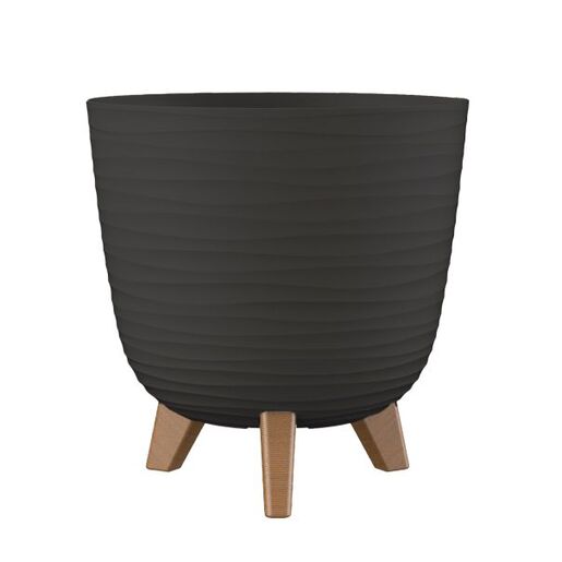 GARDINO-SAKSIJA SA NOGARIMA FINESA 25CM ANTRACIT