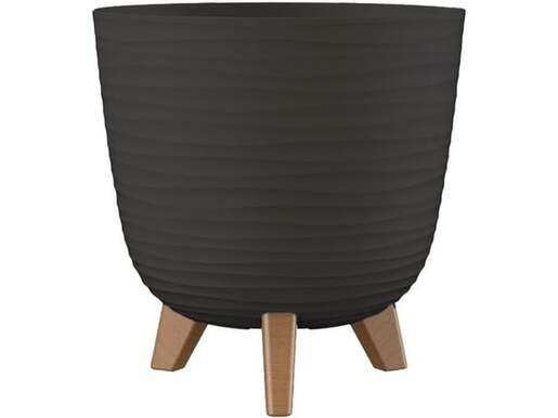 GARDINO-SAKSIJA SA NOGARIMA FINESA 30CM ANTRACIT