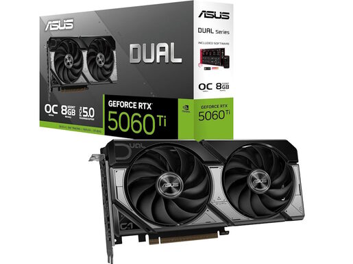 Graficka karta ASUS DUAL-RTX5060TI-O8G NVD/8GB/GDDR7/128bit/crna