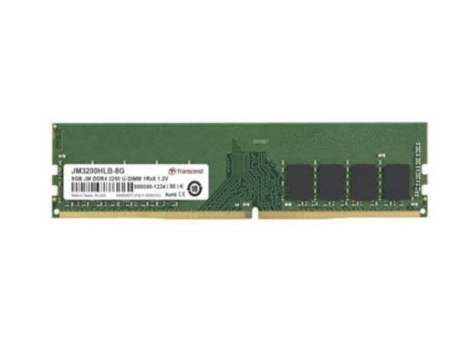 Memorija TRANSCEND 8GB/DIMM/DDR4/3200MHz/CL22/crna