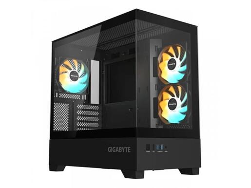 Kucište GIGABYTE C201P Panoramic Micro-ATX/Mini-ITX/bez napajanja/crna