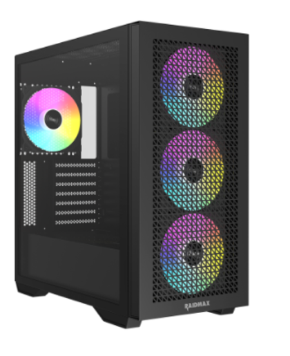 Kućište Raidmax Meshiah X605 Full Tower 4 x ARGB fan/Crni/X605TBF