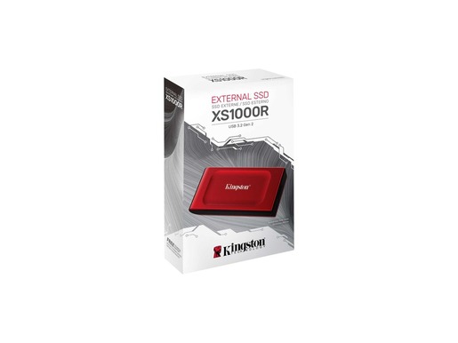 SSD KINGSTON XS1000 1000GB/eskterni/USB 3.2/crvena
