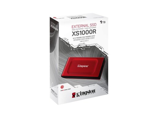 SSD KINGSTON XS1000 1000GB/eskterni/USB 3.2/crvena