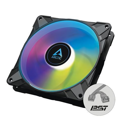 Ventilator Arctic P14 PWM PST A-RGB Black