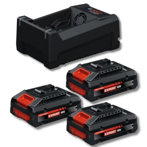 Bosch Professional Starter set 3x EXBA 18V-40 + GAL 12V/18V-80 0615V0005X