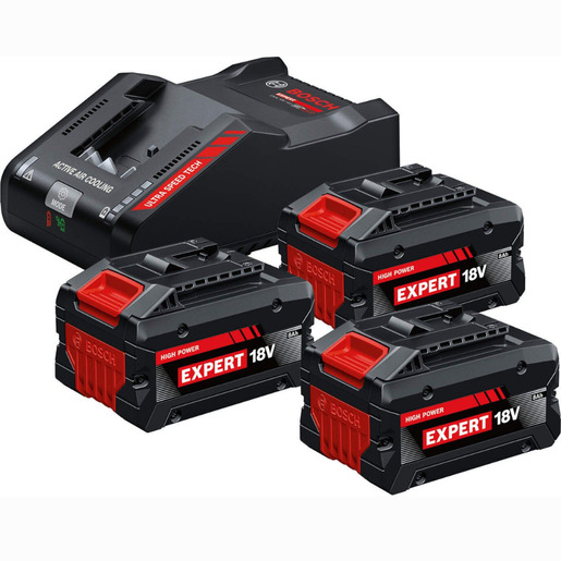 Bosch Professional Starter set 3x EXBA 18V-80 + EXAL 18V-160 0615V0005R