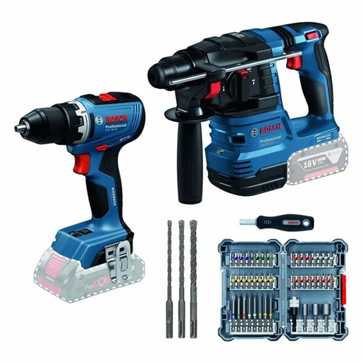 Bosch Professional Kombo set GSR 18V-65 solo + GBH 18V-22 solo + ACC sets + Karton 0615V0003E