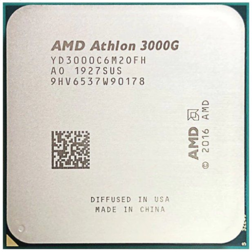 Procesor AM4 AMD Athlon 3000G 2C/4T 3.5GHz, 5MB, YD3000C6M2OFH