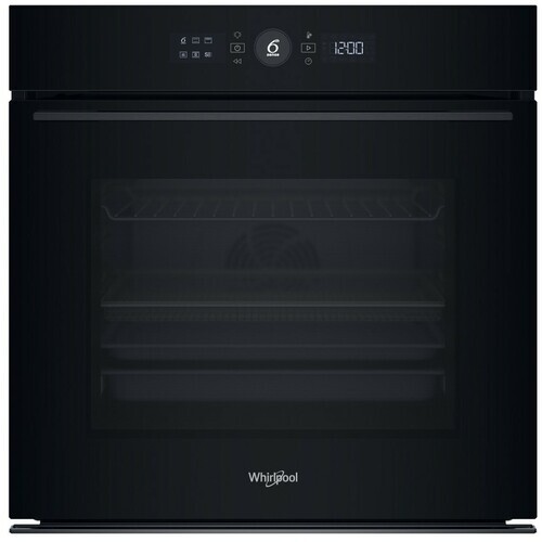 Whirlpool ugradna rerna WOI5S8HM1SBA, Multifunkcionalna, 73 L, 6th Sense tehnologija, AirFry, Steam, crna