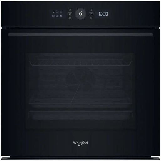 Whirlpool ugradna rerna WOI5S8PPM1SBA, Multifunkcionalna, 73 L, 6th Sense tehnologija, FlexiClean, crna