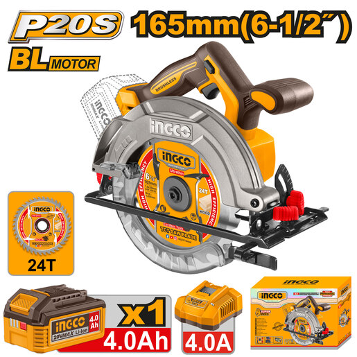 INGCO CSLI16523E aku cirkularna testera 165mm super