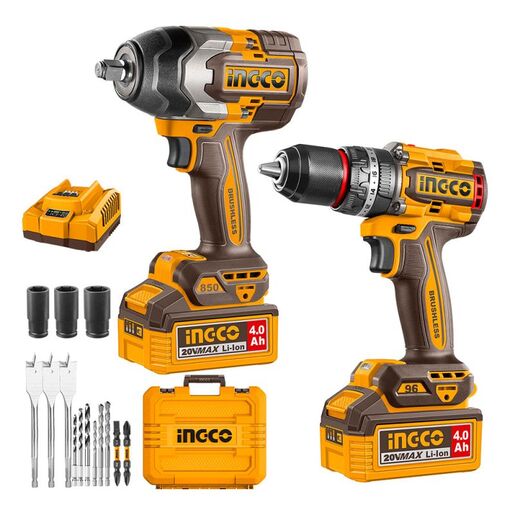 INGCO COSLI250586E aku set (ud buš 96nm+ud.odvijač 850nm) super