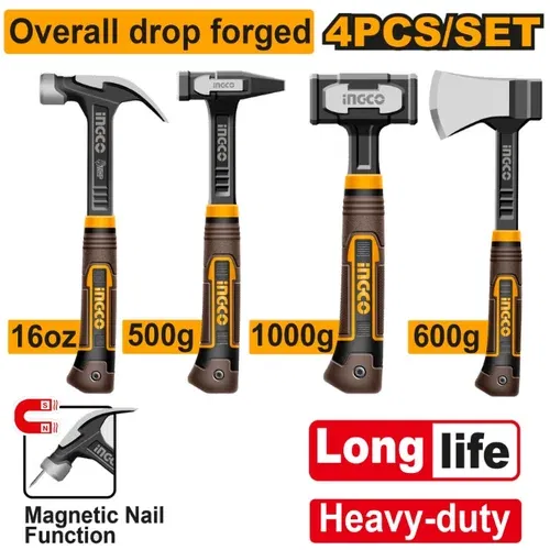 INGCO HCH9004L set heavy duty čekića 4/1 super