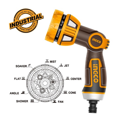 INGCO HWSG6091 pištolj za prskanje 9 režima industrial super