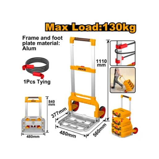 INGCO HHWB61201 sklopiva ručna transportna kolica 130kg super