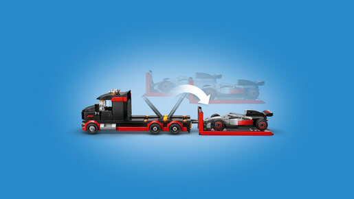 LEGO F1® kamion za izlaganje sa Audi F1® trkačkim automobilom 60493