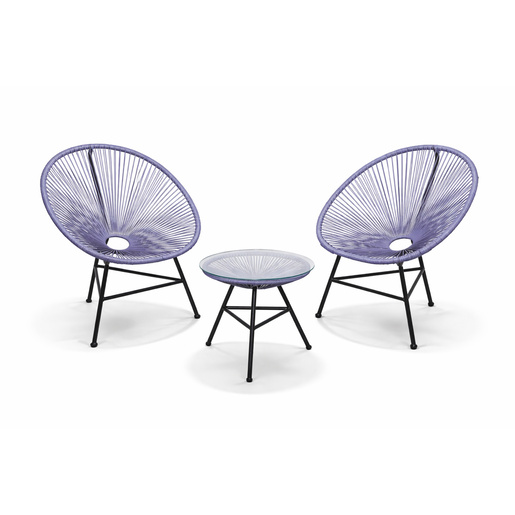 Baštenski set LOUNGE sivi