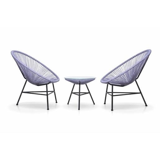 Baštenski set LOUNGE sivi