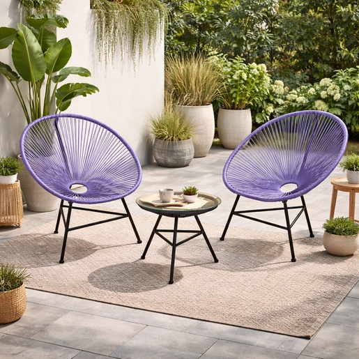 Baštenski set LOUNGE sivi