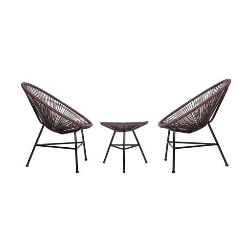 Baštenski set LOUNGE braon