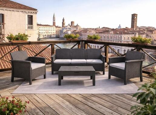 BICA Baštenski set - Rialto 3, siva