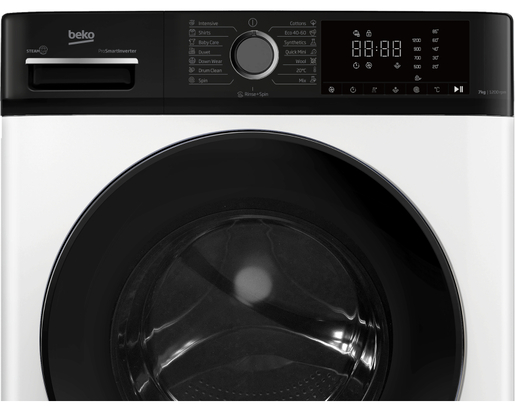 Beko ProSmart inverter mašina za pranje veša B1WFM2721WBEE, Frontload, 7 kg, 1200 rpm, belo-crna