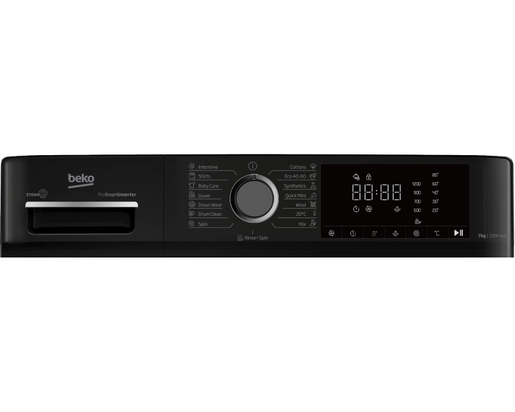 Beko ProSmart inverter mašina za pranje veša B1WFM2721WBEE, Frontload, 7 kg, 1200 rpm, belo-crna