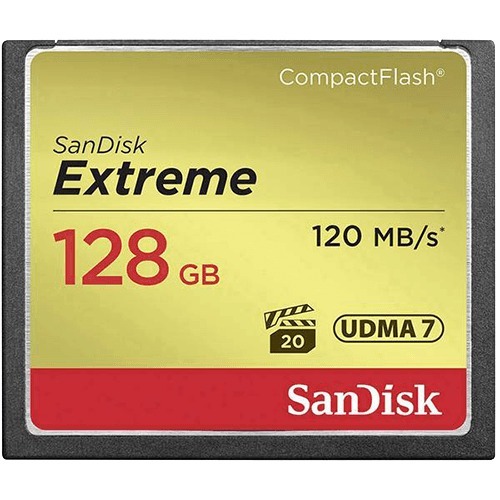 SANDISK kartica CF 128gb Extreme 120/85mb/s UDMA7