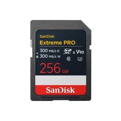 SanDisk SDXC 256GB Extreme PRO UHS-II, V90, 300/300MB/S, 8K