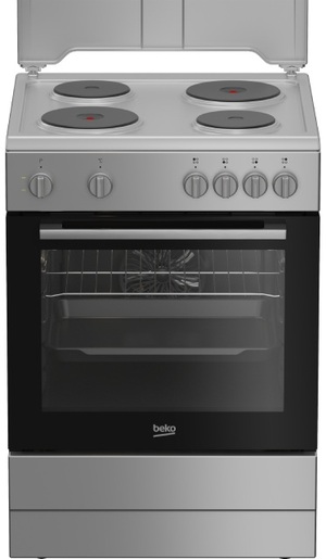 Beko električnii šporet FBE66000DS, Ringle, Konvencionalna rerna, siva