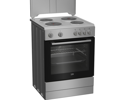 Beko električnii šporet FBE66000DS, Ringle, Konvencionalna rerna, siva
