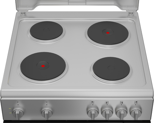 Beko električnii šporet FBE66000DS, Ringle, Konvencionalna rerna, siva