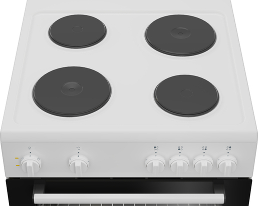 Beko električni šporet FBS66000WD, Ringle, Konvencionalna rerna, beli