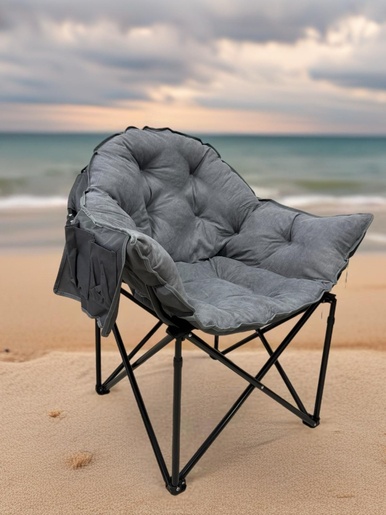 BOLZZ SKLOPIVA STOLICA ZA KAMPOVANJE RELAX GRAY BOLCSTOLGRY