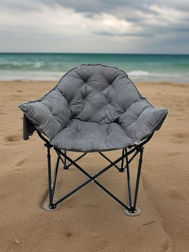 BOLZZ SKLOPIVA STOLICA ZA KAMPOVANJE RELAX GRAY BOLCSTOLGRY