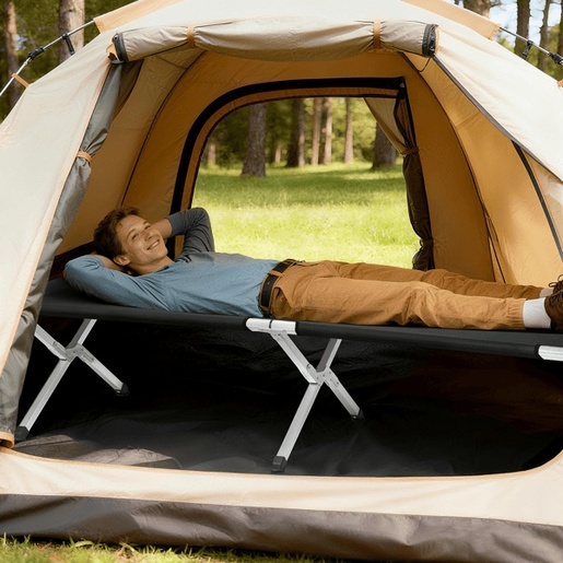 BOLZZ Sklopivi krevet za kampovanje black WR1394 BLACK