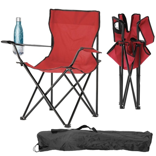 CHOMIK KAMPERSKA/RIBOLOVAČKA SKLOPIVA STOLICA CRVENA LEZBOL