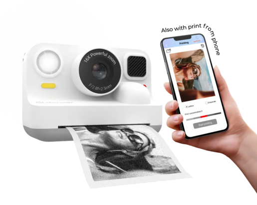 DENVER KPC-1374BTV digitalni fotoaparat, beli