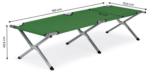 ModernHome Sklopivi krevet za kampovanje green WR1394 GREEN