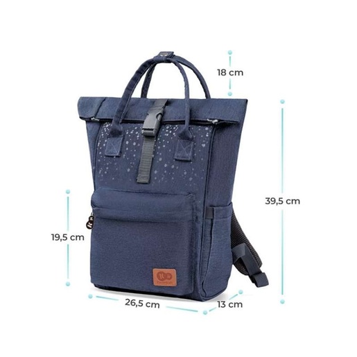 KINDERKRAFT MOONPACK RANAC ZA MAMU CONFETTI DENIM KAMOONCODEN0000