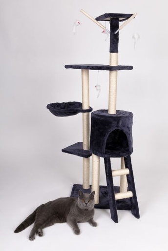 PETSI Češko za mačke 138cm XL gray DRAPAK01 GRAY