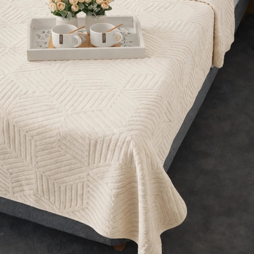 Dekordom Frotir prekrivač cube 145x200 - sand - 26